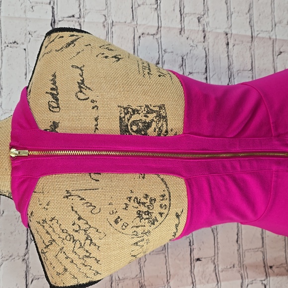 Express Fuchsia Bodycon Knee-Length Dress Size 6 NWT - Picture 7 of 11